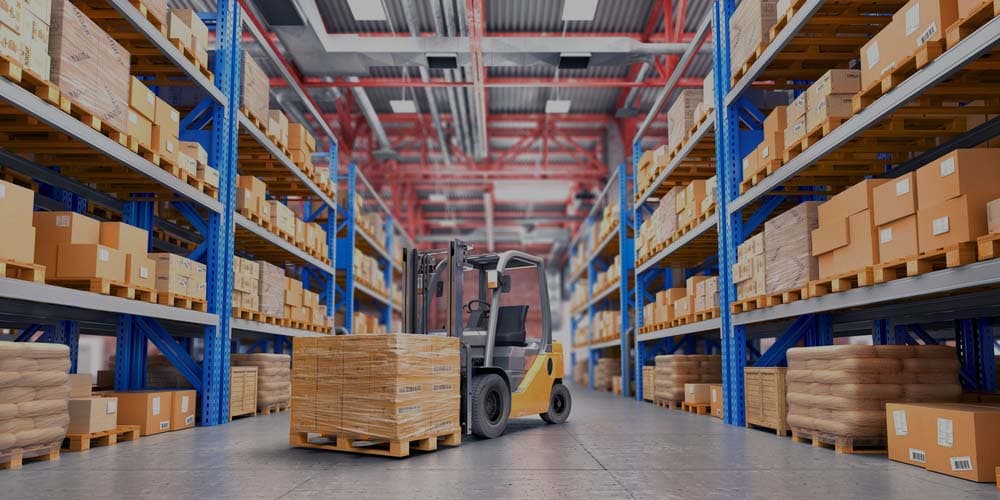 Organized warehouse aisles for warehouse management and relocation